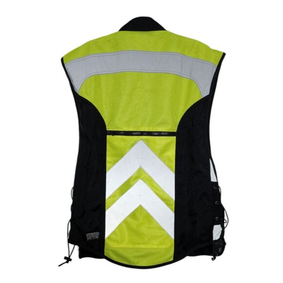 Bravo Victor Military Spec Hi Vis Motorcycle Vest Mens XL- 4XL Adjustable Sizing - Picture 9 of 13